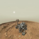 NASA’s Curiosity rover on the surface of Mars.